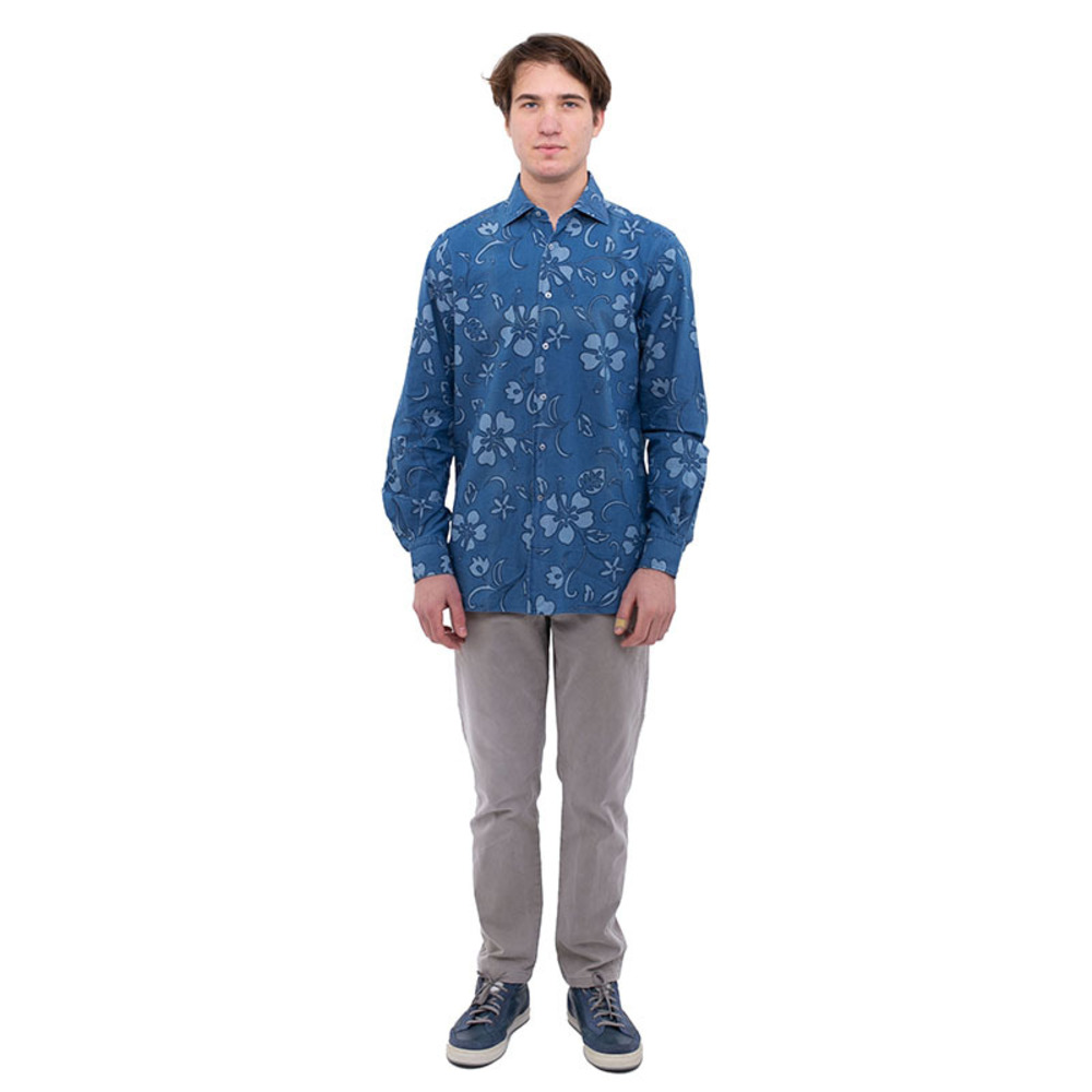 Orian Shirt Men size L Light Sky Blue